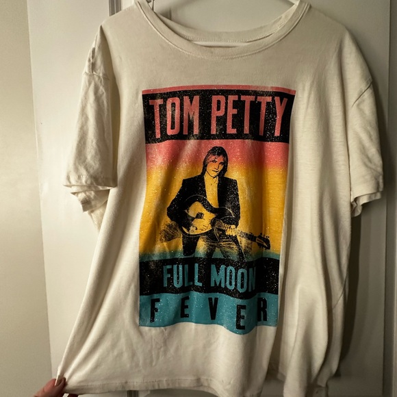 Hybrid Apparel White Tom Petty Graphic Tee - Picture 1 of 5